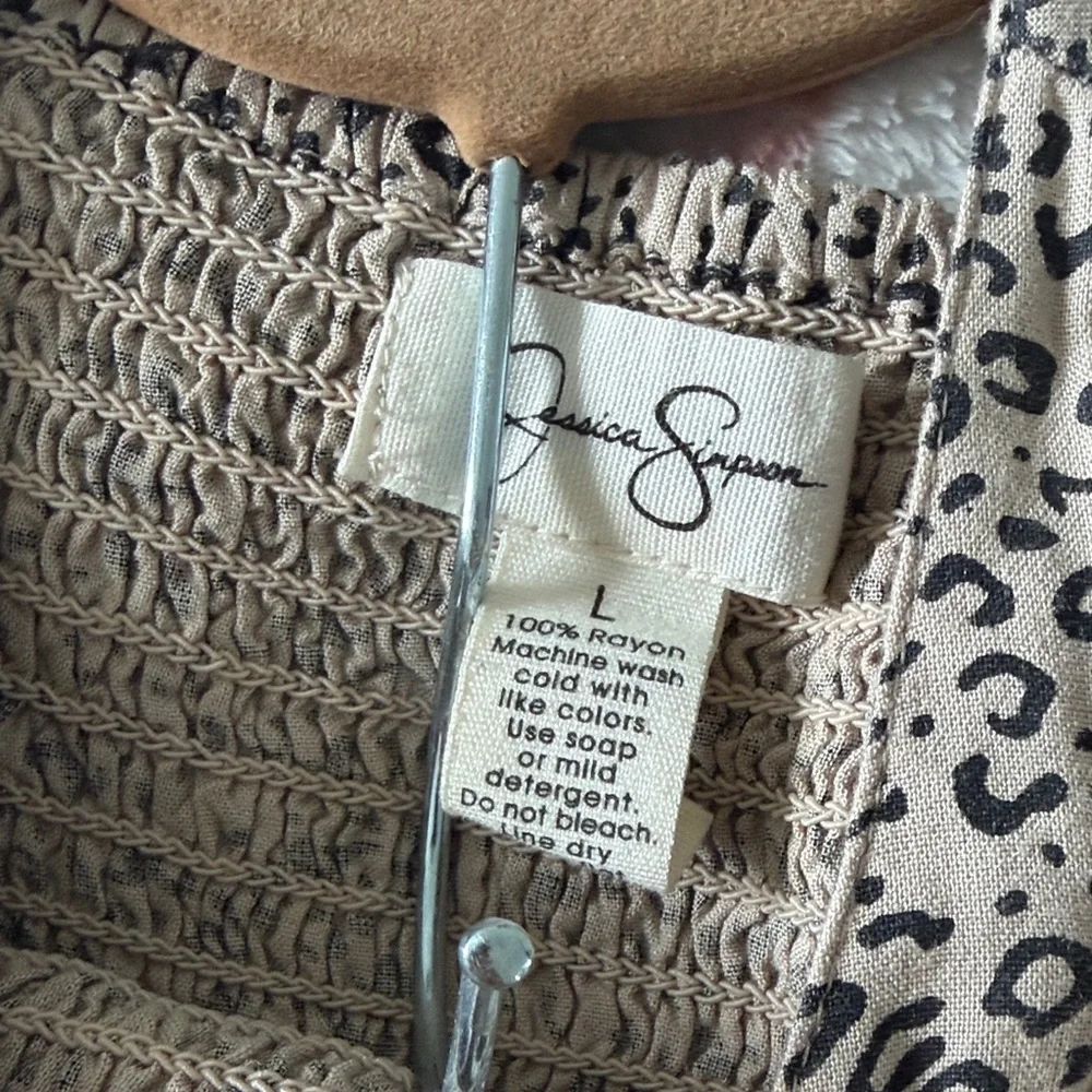 Jessica Simpson Black and White Patterned Jumpsuit - Picture 3 of 3